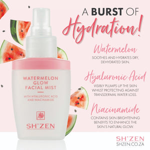 Sh'Zen Watermelon Glow Facial Mist & Moisture Surge