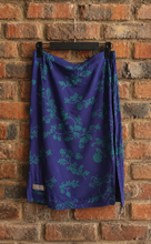 Load image into Gallery viewer, Blue Skirt with Teal Print
