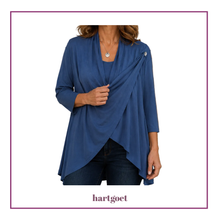 Load image into Gallery viewer, Camilla Jacket - Blue | 3/4 Sleeve Ladies Jacket
