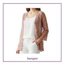Load image into Gallery viewer, Brown Lace Cardi – Earth Angel Clothing
