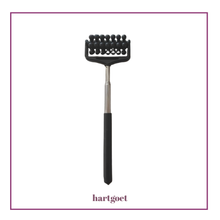 Load image into Gallery viewer, Black massage tool with a telescopic handle on a white background, branded 'hartgoet'.
