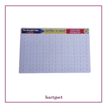 Load image into Gallery viewer, Educational mat with grid and number lines.  
