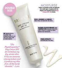 Load image into Gallery viewer, Sh'Zen Day Cream SPF 30 tube with product details on a white background
