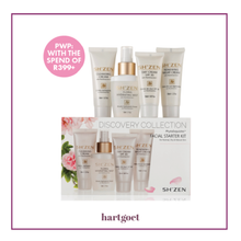 Load image into Gallery viewer, Shizen skincare product set with packaging on a white background
