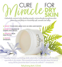 Load image into Gallery viewer, Sh'Zen Rehydating Bath for body with product info and a customer review
