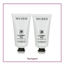 Load image into Gallery viewer, Two Sh'Zen Skin Insurance SPF 50 products on a white background with 'hartgoet' branding.
