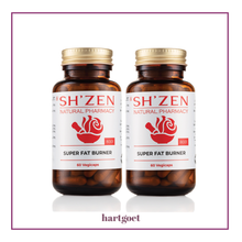 Load image into Gallery viewer, Two bottles of SH'ZEN Super Fat Burner on a white background
