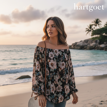 Load image into Gallery viewer, Social Media Campaign Image - Black Floral Blouse
