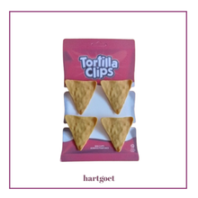 Load image into Gallery viewer, Packaged tortilla clips with pink packaging on a white background
