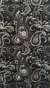 Winter snood - black paisley