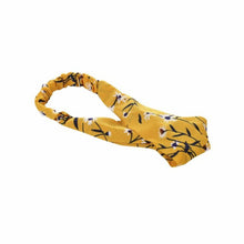 Load image into Gallery viewer, Headband - Floral - Tumeric Yellow
