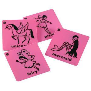 Plastic Rubbing Plates - Fairies