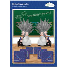 Load image into Gallery viewer, Greenbean Geoboards Activity Cards - Symmetry and Shapes
