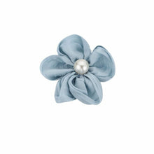 Load image into Gallery viewer, Hair Clip - Fabric Flower - Light Blue
