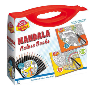 Mandala Nature Drawing Books:  Flowers & Animals