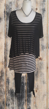 Load image into Gallery viewer, Black &amp; Stone Shift Dress
