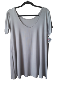 Cap sleeve top - grey