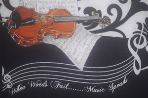 Sleeveless dress - When words fail, music speaks - XL