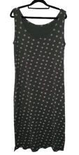 Load image into Gallery viewer, Printed tunic dress - military green &amp; polkadots
