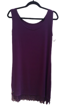 Load image into Gallery viewer, Purple shift dress
