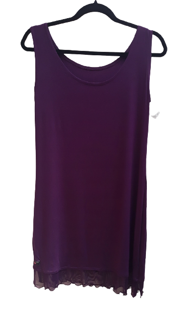 Purple shift dress
