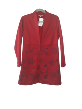 Load image into Gallery viewer, A-line jacket with protea print
