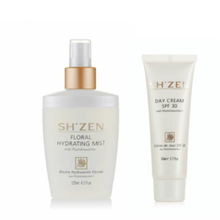 Load image into Gallery viewer, Sh&#39;Zen Phyto Floral Hydrating Mist (125ml) &amp; Day Cream SP30 (50ml)
