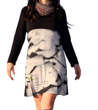 Load image into Gallery viewer, Winter Dress - Cracked Mud Print
