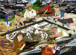 36pc Wooden puzzle:  Geology