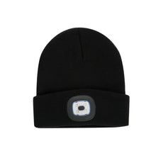 Load image into Gallery viewer, Beanie with LED light - Black
