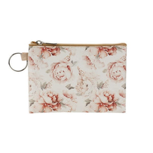 Keyring Purse - Pink Peonies