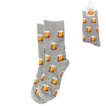 Load image into Gallery viewer, Hey Brew Novelty Beer Socks - grey
