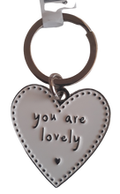 Load image into Gallery viewer, Enamel Keyring - You Are Lovely
