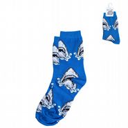 Kids socks - sharks, blue