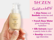 Load image into Gallery viewer, Bottle Sh'Zen PhytoExquisites Radiant Serum in a person's hand
